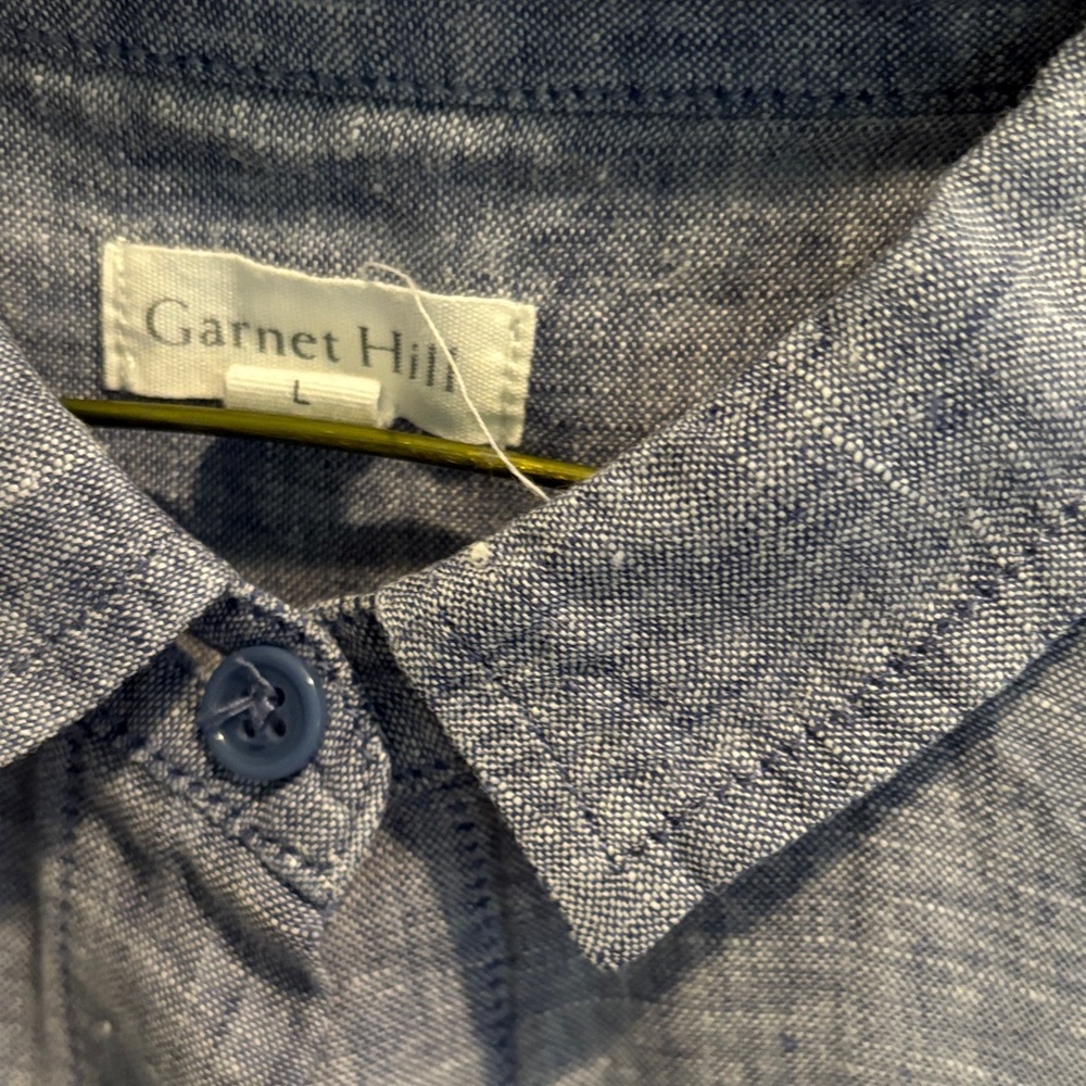 Garnet Hill women's linen tunic shirt - Picture 2 of 5